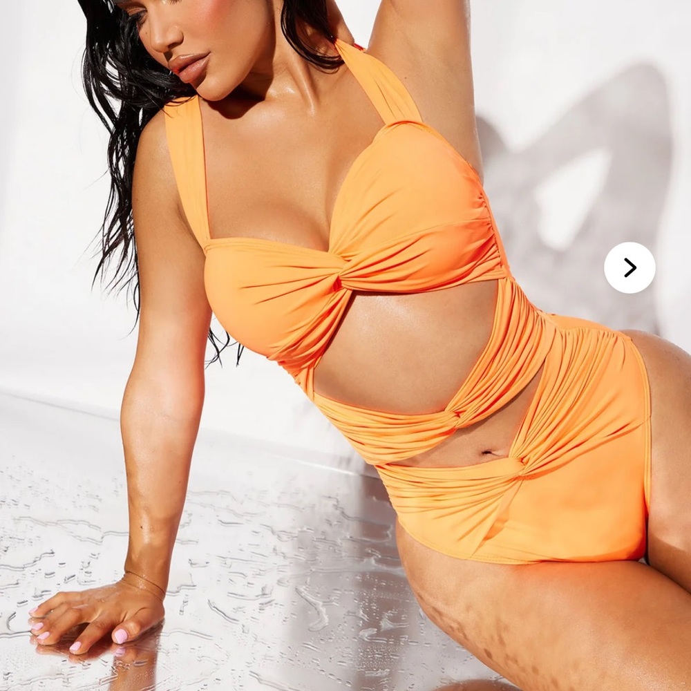Vibrant Orange Swimsuit